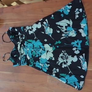 Ann Taylor, spaghetti strap cotton cocktail dress. Women's Size 2